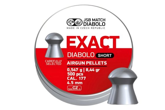 Diabolo JSB Exact Short 4,52mm 500ks