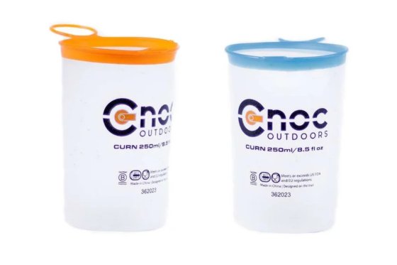 Sada skládacích kelímků CNOC Curn Collapsible Cups 250 ml (Orange + Blue)