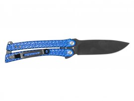 Nůž Joker motýlek modrý ostří 9,5 cm