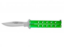 Nůž Joker motýlek zelený ostří 10 cm