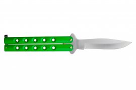 Nůž Joker motýlek zelený ostří 10 cm