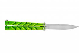 Nůž Joker motýlek zelený ostří 11 cm