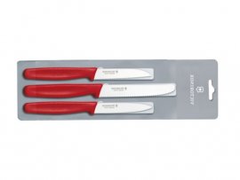 Sada 3 Kuchyňských Nožů Victorinox 5.1111.3 Červené Provedení