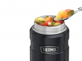 Termoska na jídlo se lžičkou Thermos King 0,47 l grafitová