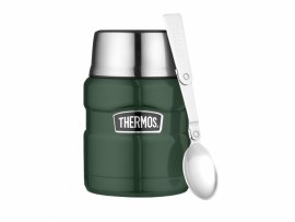 Termoska na jídlo se lžičkou Thermos King 0,47 l zelená