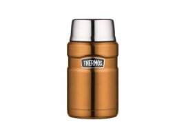 Termoska na jídlo se lžičkou Thermos King 0,71 l hnědá