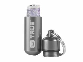 Přívěsek s úložištěm True Utility CashStash TU241 stříbrný