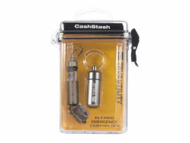 Přívěsek s úložištěm True Utility CashStash TU241 stříbrný