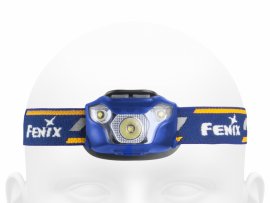 Čelová diodová svítilna Fenix HL26R modrá