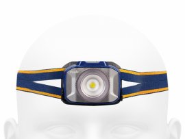 Čelová diodová svítilna Fenix HL40R modrá