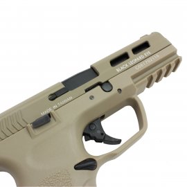 Airsoft pistole ICS BLE XAE blowback, TAN