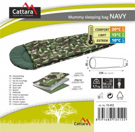 Spací pytel mumie Navy 200cm 2