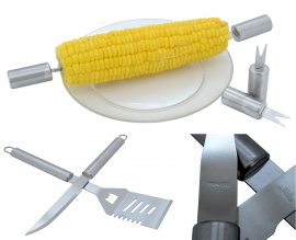 Grilovací nářadí sada 30 ks ALU kufřík