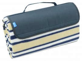 Pikniková deka Fleece 150x135 cm modrá