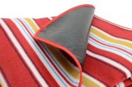 Pikniková deka Fleece 150x135 cm červená