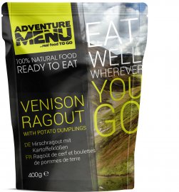 Jelení ragú s bramborovými knedlíčky Adventure Menu