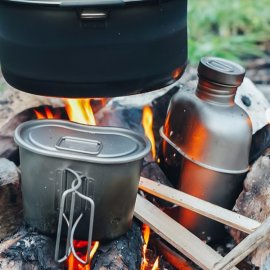 Titanová sada na vaření Keith Canteen Mess Kit