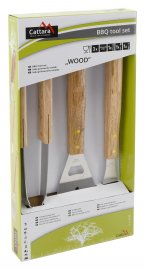 Grilovací nářadí Cattara Wood sada 3ks 3