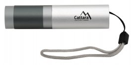 Kapesní LED svítilna Cattara 120lm ZOOM nabíjecí SILVER