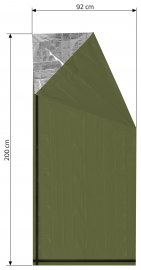 Izotermická fólie SOS zelená válec 200x92cm