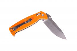 Zavírací nůž Ganzo G7412 oranžový s píšťalkou