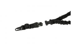 Popruh jednobodový polstrovaný Černý