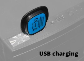Čepice BLACK s LED svítilnou USB 4
