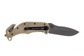 Záchranářský nůž ESP s hladkým ostřím - khaki 02.jpg