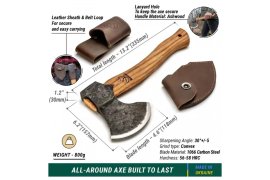 Sekera BeaverCraft Bushcraft Splitting Axe AX3 2