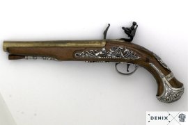 Replika křesadlové pistole generála George Washingtona, Anglie 18.stol. 2