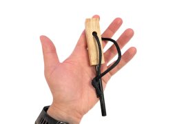 Křesadlo JuBö Bushcraft Tinder Firesteel - FatWood 4
