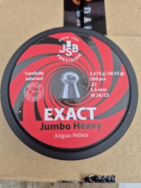 Recenze: Diabolo JSB Exact Jumbo Heavy 5,52mm 500ks - 1