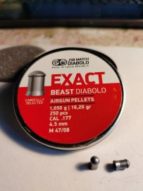 Recenze: Diabolo JSB Exact Beast 4,52mm 250ks - 1