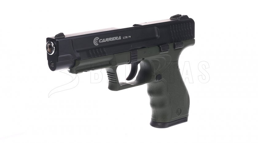 Plynová pistole Carrera GTR79 zelená/černá cal.9mm