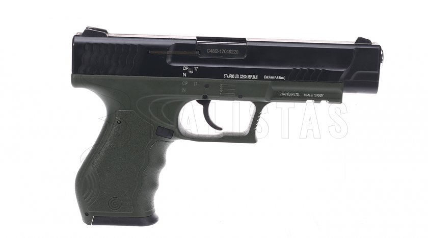 Plynová pistole Carrera GTR79 zelená/černá cal.9mm