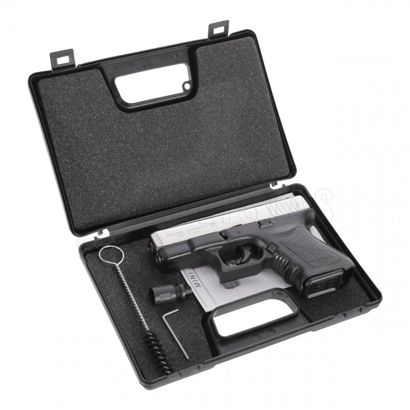 Plynová pistole Bruni MiniGap nikl cal.9mm