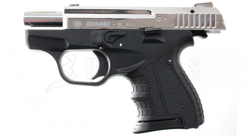 Plynová pistole Atak Zoraki 906 lesklý chrom cal.9mm