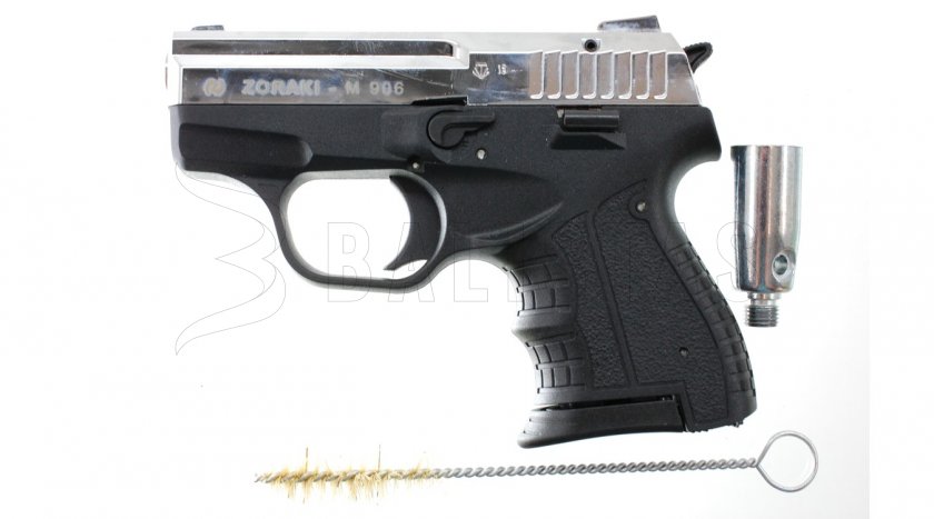 Plynová pistole Atak Zoraki 906 lesklý chrom cal.9mm
