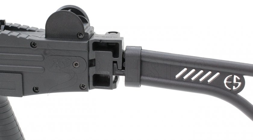 Plynová pistole Ekol ASI černá Sklopná Pažba cal.9mm