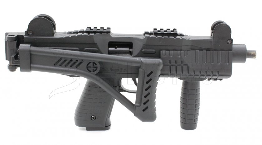 Plynová pistole Ekol ASI černá Sklopná Pažba cal.9mm
