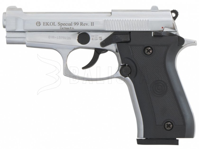 Plynová pistole Ekol Special 99 REV II chrom cal.9mm