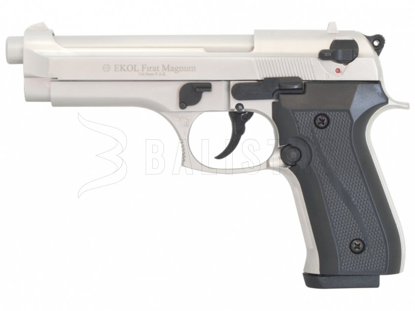 Plynová pistole Ekol Firat 92 nikl cal.9mm
