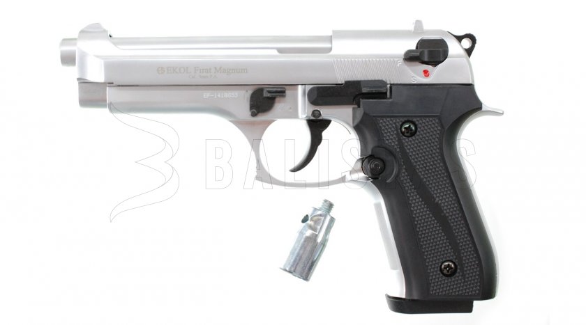 Plynová pistole Ekol Firat 92 nikl cal.9mm