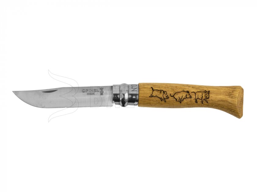 Nůž Opinel 8 Zavírací Inox Buk Motiv Kance