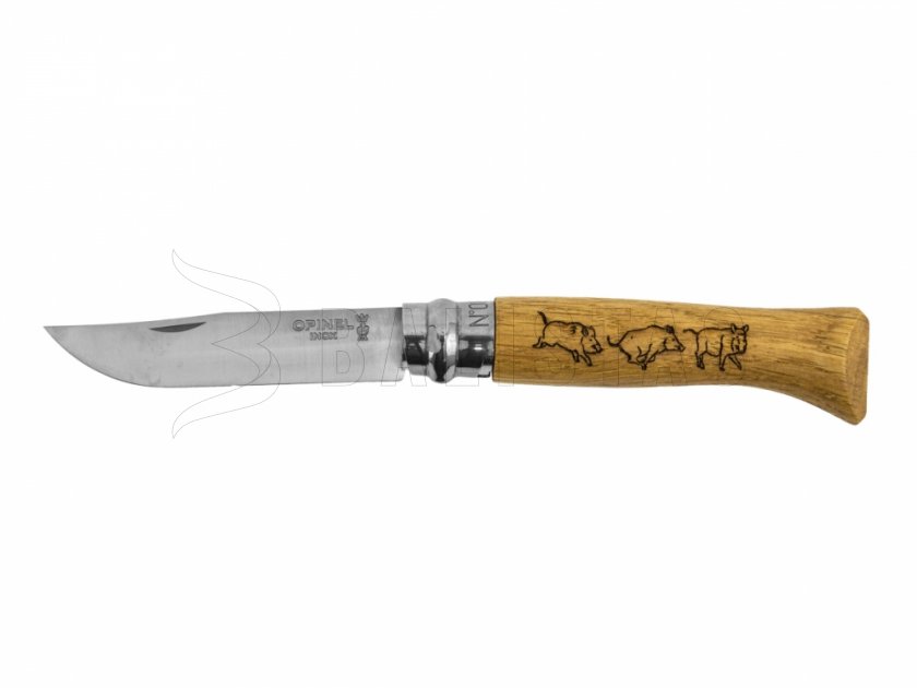 Nůž Opinel 8 Zavírací Inox Buk Motiv Kance