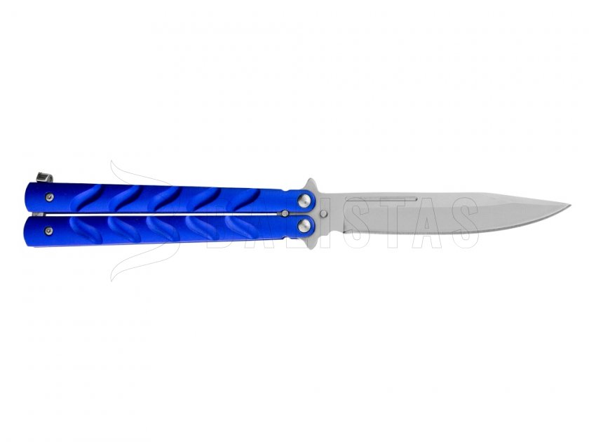 Nůž Joker motýlek modrý ostří 11 cm