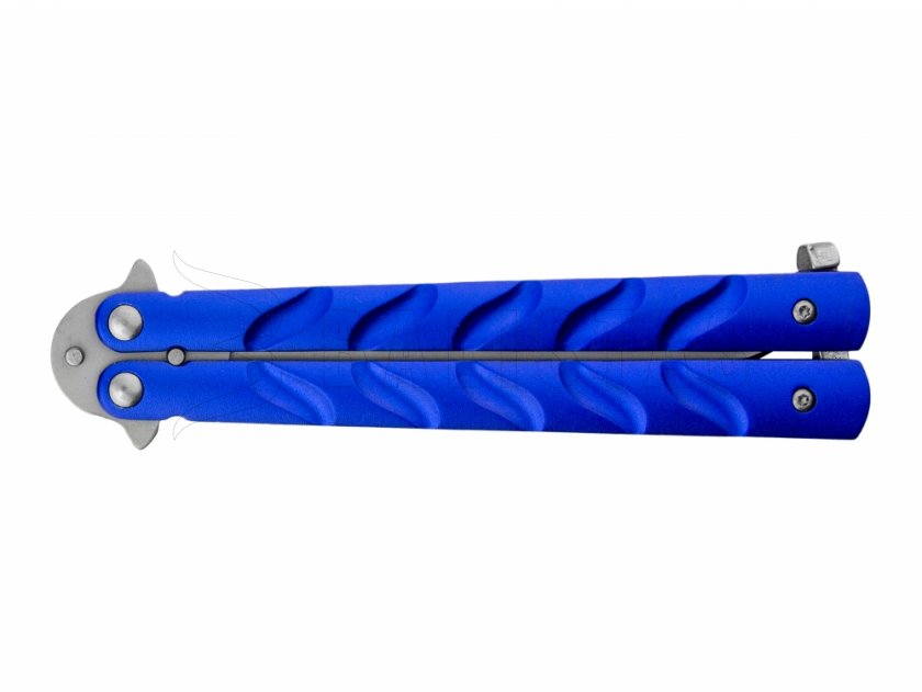 Nůž Joker motýlek modrý ostří 11 cm