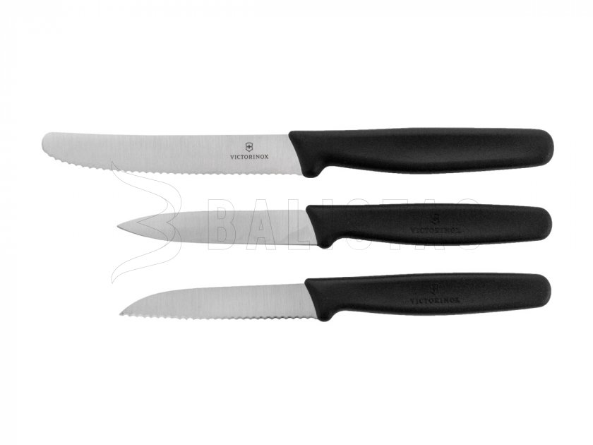 Sada 3 Kuchyňských Nožů Victorinox 5.1113.3 Černé Provedení