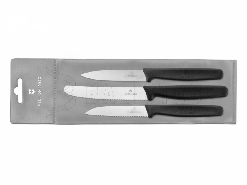 Sada 3 Kuchyňských Nožů Victorinox 5.1113.3 Černé Provedení