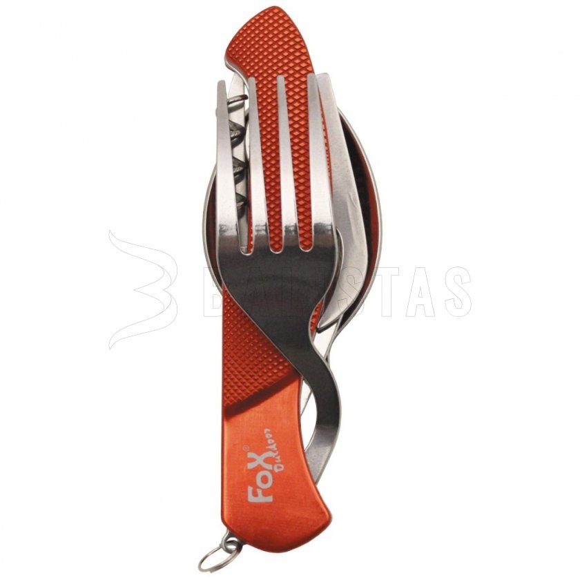 Skládací příbor Fox Outdoor 6-dílný červený 44051
